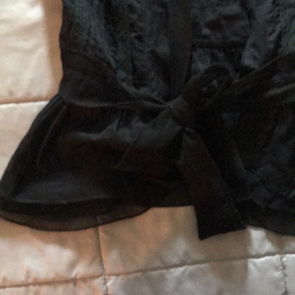 ARDEN B (S) BLACK TIE WAIST DRESSY OPEN TANK EUC - Picture 3 of 6